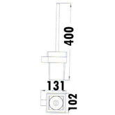 Acl Rosa Toilet Brush and Holder Chrome
